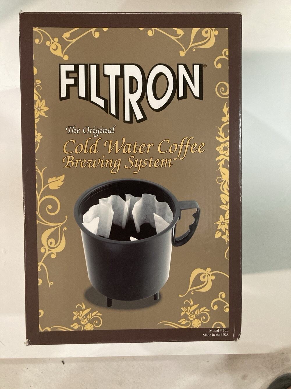 RARE Vintage FILTRON Cold Brew System Cold Water Brewing System NOS NEW Open Box